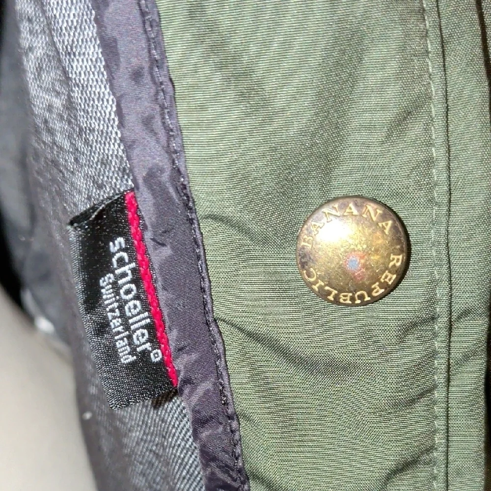 Men's Banana Republic x Schoeller Switzerland Olive Bomber Jacket
